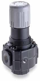 Excelon modular system Pressure relief valves V72G, V74G G1/4to G 3/4 Excelon design allows in-line installation or modular installation with other Excelon products Push to lock adjusting knob with