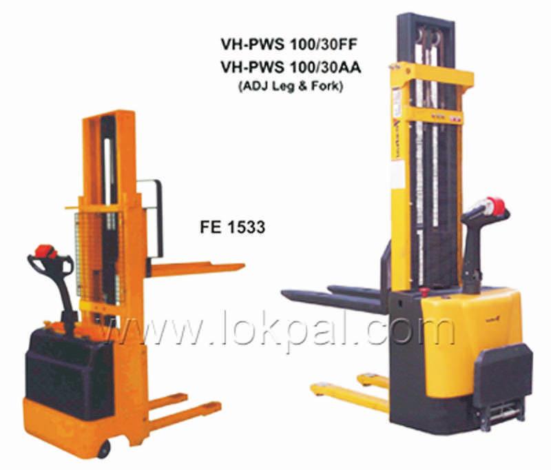 FULL ELECTRIC STACKER Fully Powdered Coated Body. Compact design, strong & robust steel construction.