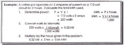 Calculating Electrical Energy Cost Paying for energy we are charged by the electric company for the power we use.