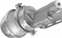 Air/Hydraulic Actuator (air actuated straight bore master cylinder with auto-apply) FEATURES Positive alignment of actuating components Actuator components protected from environmental contaminates