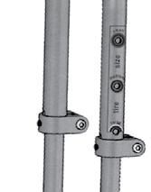Secure fork leg by engaging spring-loaded button. Tighten lower leg clamp with supplied Allen wrench (Fig. 5).