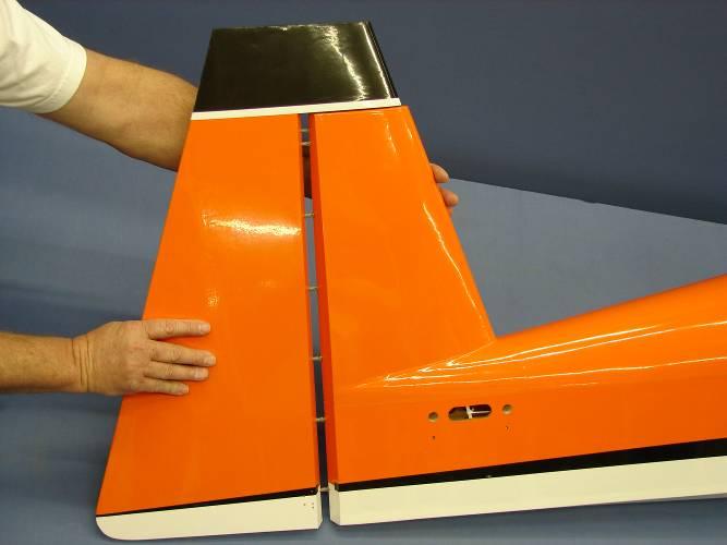 Ensure there is minimal to no gap between fin and rudder. Allow epoxy to fully cure.
