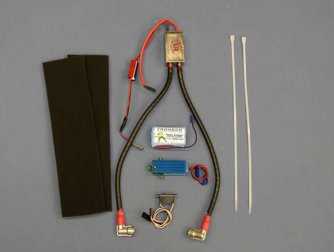 Included in the kit are large and small nylon ties, One Wrap Velcro ties,