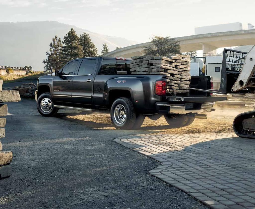PAYLOAD Silverado 3500HD Crew Cab Long Box LTZ 4x4 DRW in Tungsten Metallic with available features. CARRY THE LOAD.