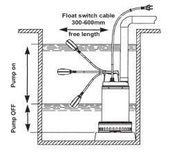 OPERATION CONNECTION AND LOCATION 1. Place the pump in a vertical position resting on a firm, flat surface.
