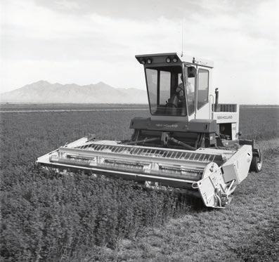 head-on and cut or swath it in record time. New Holland is proud to celebrate the 50th anniversary of the Speedrower. A lot has changed on these windrowers through the years, but one thing has not.