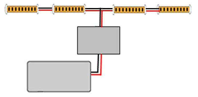 Connection Power Supply LED
