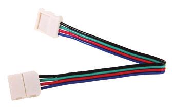 To use one half of an End-to-End Connector for splices, you must observe the B/G/R/W/V+ indicators on the LED strip in order to establish correct wiring. Mounting the LED Strips 1.