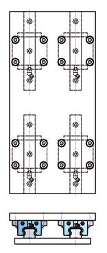One-rail arrangement (1) Two-rail arrangement (2) Four-rail arrangement (4) Three-rail arrangement (3) Figure 3.