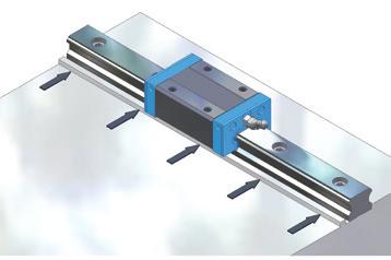 the rail - Pre-assemble pressure screws Figure 3.11 Pre-installing Step 4.