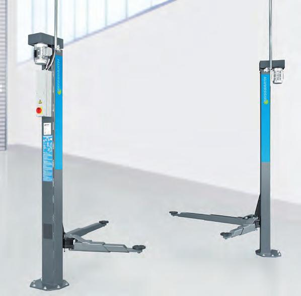 Tyre Changers Wheel Balancers AC Service Units Lifts Networking Lifts Cable gantry included in scope of delivery VLE 2130 E Electromechanical 2-post lift: Simple lifting with no frame Cable gantry