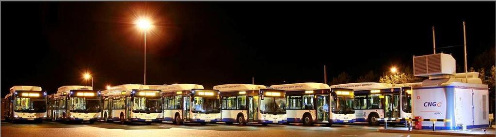 CNG buses 16 buses