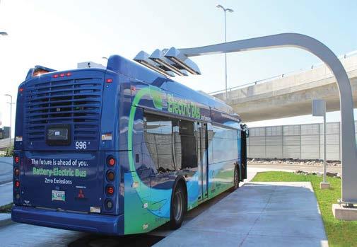 Electric Bus Technology On-route features: Small amount of battery capacity Shorter range (40-60km) Energy supplied