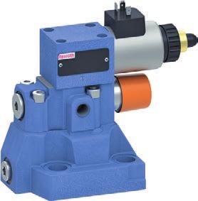Proportional pressure valves Proportional servo valves GoTo Europe 113 Proportional pressure relief valves, pilot-operated DBEM and DBEME Size 10 32 Component series 7X Maximum operating pressure 350
