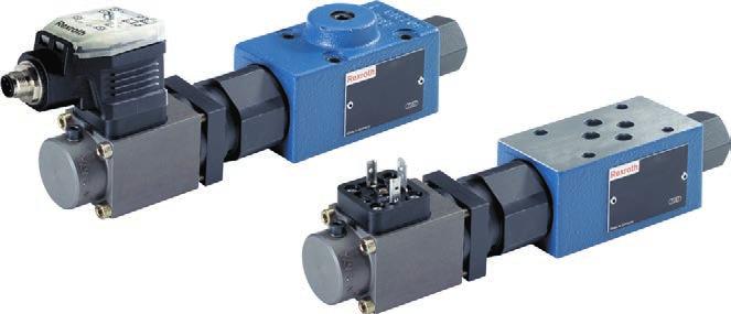 Proportional pressure valves Proportional servo valves GoTo Europe 115 Proportional pressure reducing valves, pilot-operated DRE, DREE, ZDRE and ZDREE Size 6 Component series 1X Maximum operating