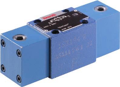 Directional valves On/off valves GoTo Europe 77 Directional spool valves, direct operated, with fluidic actuation WH and WP Size 6 Component series 5X Maximum operating pressure 315 bar Maximum flow