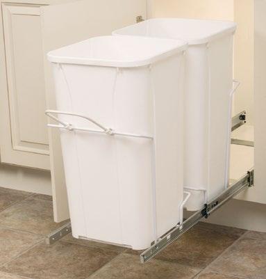 (in single, double, triple or four bin units): - White bins / accents with White wire frames