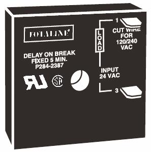 TOTALINE PROTECTION CONTROLS Timers And Delays Delay-On-Break Timer - Not Adjustable Helps to protect air conditioning, refrigeration and heat pump equipment from damage which may be caused by the