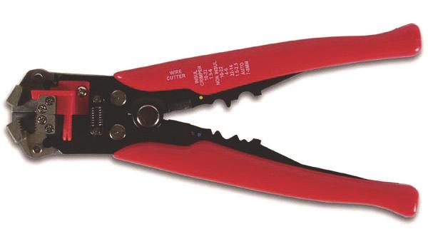 308 mm2) This economical crimp tool crimps 22-12 AWG (.33 mm2 to 3.08 mm2 ) insulated and uninsulated terminals. It strips 22-8 AWG (.33 mm2 to 8.