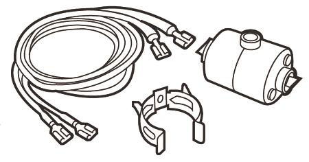 The Kit contains the following: Start Capacitor Start Relay Wire Kit (1) Black Wire 54 Long (1) Brown Wire 16 Long (1) Blue Wire 38 Long (1) Brown Wire 30 Long End Cap Bracket Instruction Sheet Start