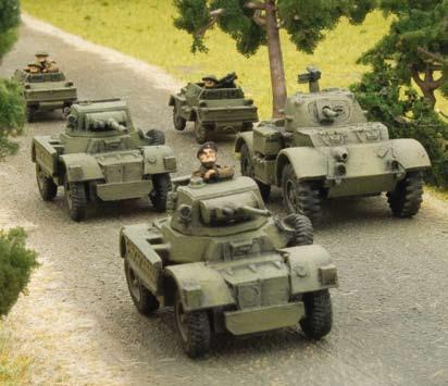 Running an Armoured Car Squadron can be tricky since your vehicles are lightly armoured and wheeled, making them slow on open ground.