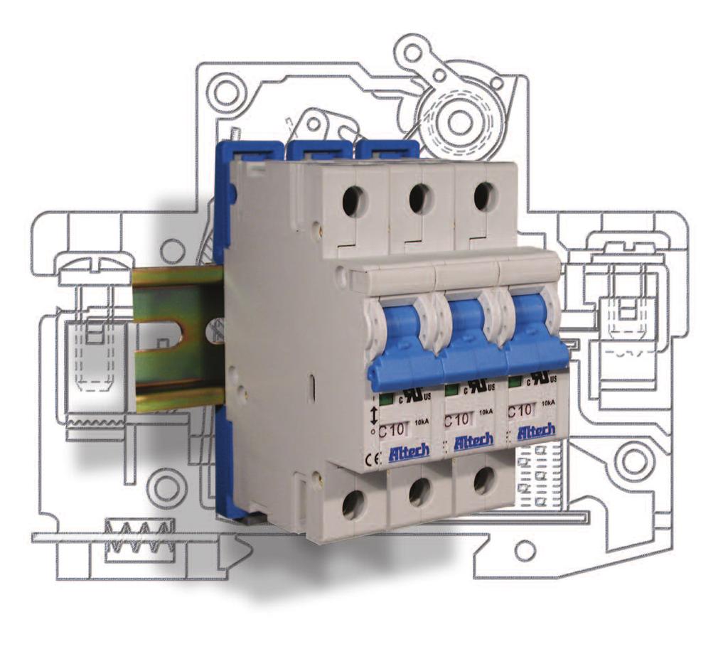 R-Series E306 UL077 Recognized Supplementary Protector DIN Rail Mounted 7.