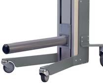 width of reel 600 mm, capacity WP 70=50 kg, WP 90=60 kg 87417 Stainless steel platform + V-cradle, platform art.