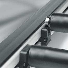 Customised railings made from Profiles 5 Conveyor roller Tr32 For