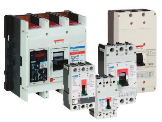 Circuit breaker mounting EG-Frame circuit breakers can be DIN rail mounted, or base or front panel mounted. All other frame breakers can be panel mounted.