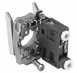 Instant 3/2 Universal 3-Way Note: Mount up to 3 valves on mounting ring for push buttons. Mount up to 2 valves on mounting ring for selector switches, cannot be mounted in center position.