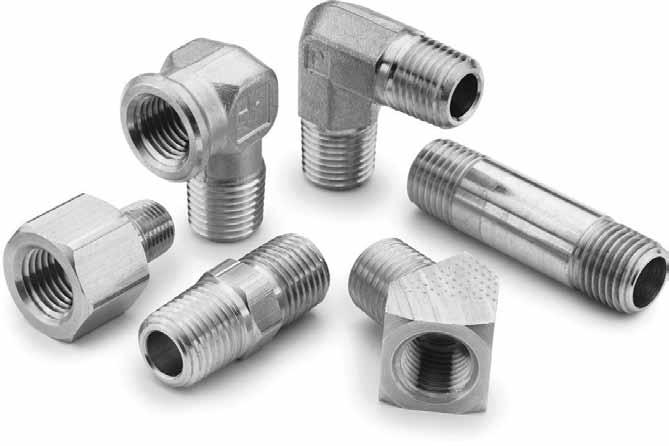 Features Tubing & Fittings Pipe Fittings Materials of onstruction Fittings: 345, 360, 377 Nomenclature Example: 2214P 2 2 ttribute: 2 Extrusion 1 (not shown) Forging 214 45 Street Elbow p Pipe 2 1/8"