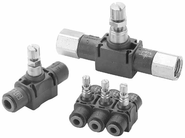 Features Integrated Fittings In-ine ontrol Product Index ompact Miniature Swivel Plug-In In-ine heck locking ody: Example: FMs731-5/32-2 F M Tube O.