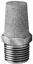 Muffler / Filters, Muffler / EM Series Sintered ronze Muffler / Filters Muffler / ccessories EM Series & Muffler / General escription Muffler / filters effectively reduce air exhaust noises to an