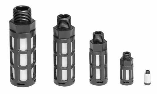 ir ine Silencer Plastic ccessories SN Series M5, 1/8", 1/4", 3/8" & 1/2" Features ompact ightweight Easy to Install Excellent Noise Reduction Protects omponents from ontamination NPT and SPT s