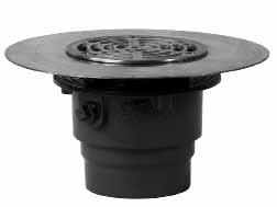 On-Grade Finished Area Floor Drains FD-200-H Floor Drain with Elastomeric Flange Catalog Number Wt., lbs. Str. Size Outlet Size Strainer List Price FD-202, 3, 4-H 15 6" 2, 3, 4" nickel bronze $776.