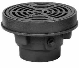 FD-320-Y Area Drain with 8" Fixed Top Area Drains Catalog Number Wt., Lbs. Grate Size Outlet Size Grate List Price FD-322,3,4-Y 19 8" 2,3,4" ductile iron $307.
