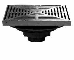 Area Drains FD-470-F-1 15" x 15" Shallow Body Promenade Drain Catalog Number Wt., Lbs. Grate Size Outlet Size Grate List Price FD-472,3,4,6,-F-1 90 15-1/2 Sq." 2,3,4,6" nickel bronze $2013.