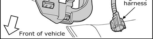 Locate the pre-wire harness connector inside the fascia.