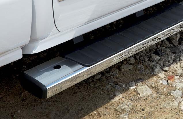1 3 2 4 3-INCH OFF-ROAD ASSIST STEPS In Black for Silverado 1500 Double Cab, P/N 84164550, or Crew Cab, P/N 84164549. MSRP 1 : $795 either 1.
