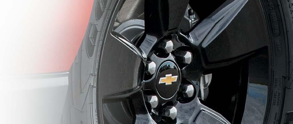 Use only GM-approved wheel/tire combinations. Visit Chevy.