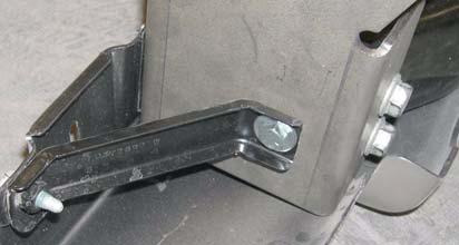Install bumper on two kit rear bumper brackets with six kit bolts (3/8 x