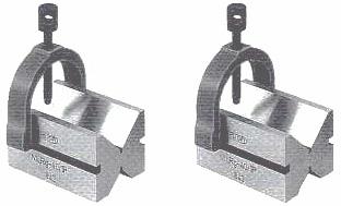 Coppie di prismi di precisione con morsetto Precision " V " block and clamps. Matched Pair Prismenpaare mit Bügel Ves de précision avec brides de serrage Fig.