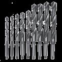 Morse taper 9 pieces; Sizes 14,5/16/18/20/22/24/26/28/30 mm Long durability Good chip evacuation Right hand cutting MT 2 3051002 MT 3