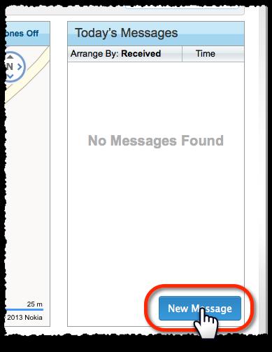 New Message from the live status page under Today s Messages will open the New Message pop-up without a driver in the