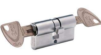 VIP+ Europrofile double cylinders Double cylinder. 3 keys. Minimum dimension: 30 x 30 mm.