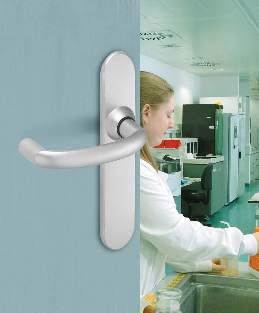 ALTO Chrome door handles The U shape handle with it s unique design that complies with the EN 179 norm available in new finishes anti microbial and environmental