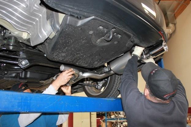 Before starting your vehicle, make sure to check all wires, hoses, brake lines, body parts and tires for safe clearance from the exhaust system. 8.
