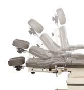 MTI Options and Accessories As a patient is reclined, the arms move with the patient eliminating the need for readjustments.