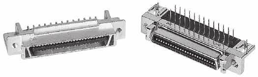 Bellows Number of contacts 20--68 Male and female connectors, angled Identification contacts Part No.