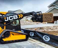 2 With a 3695Ib (3TS-8T) lift capacity, the 2 JCB Teleskid can handle the heaviest of loads.